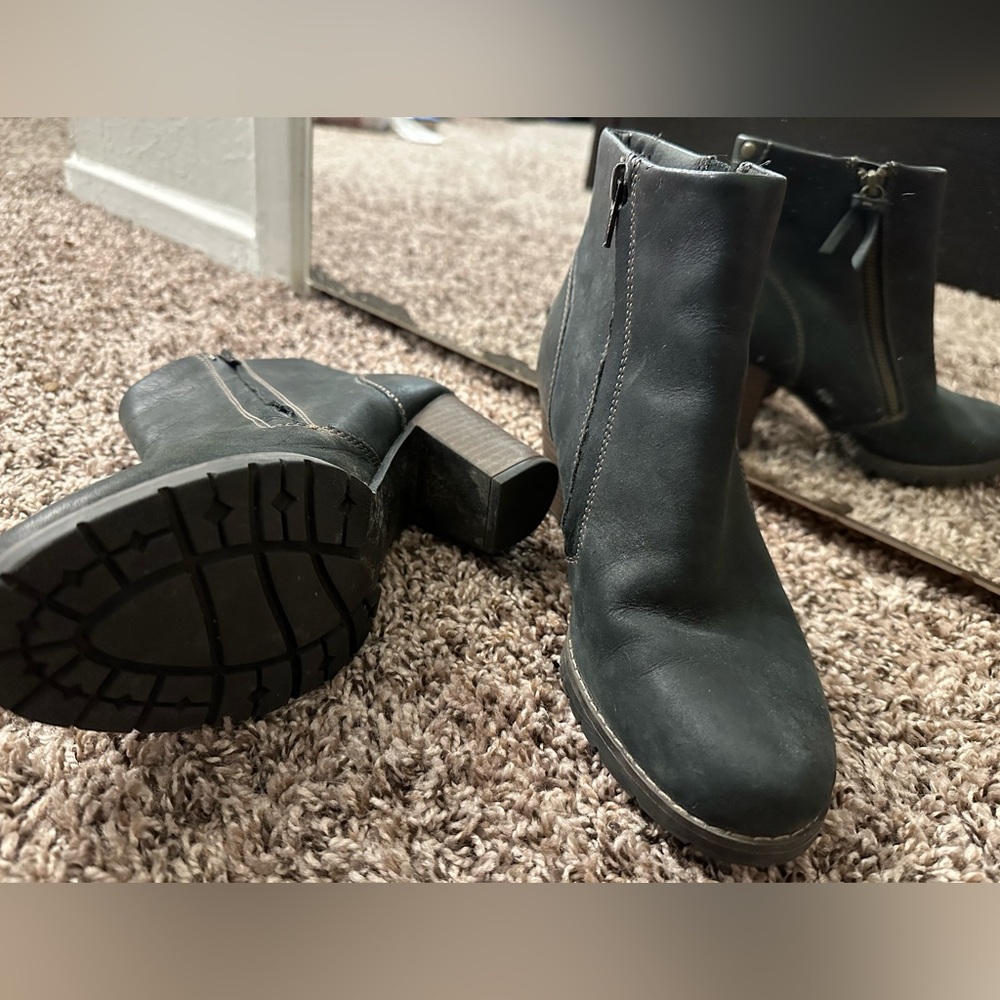 Clarks Black Heel Bootie